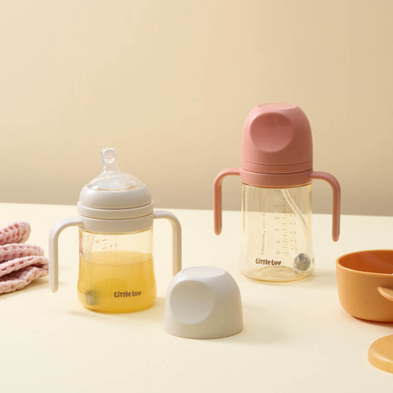 Bình tập uống cho bé LocknLock Little Luv có ống hút dung tích 280ml / 350ml nhiều màu - HAP914-HAP915 image number null